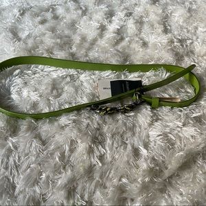 Albatros Skinny Leather Belt Made In Italy SizeM